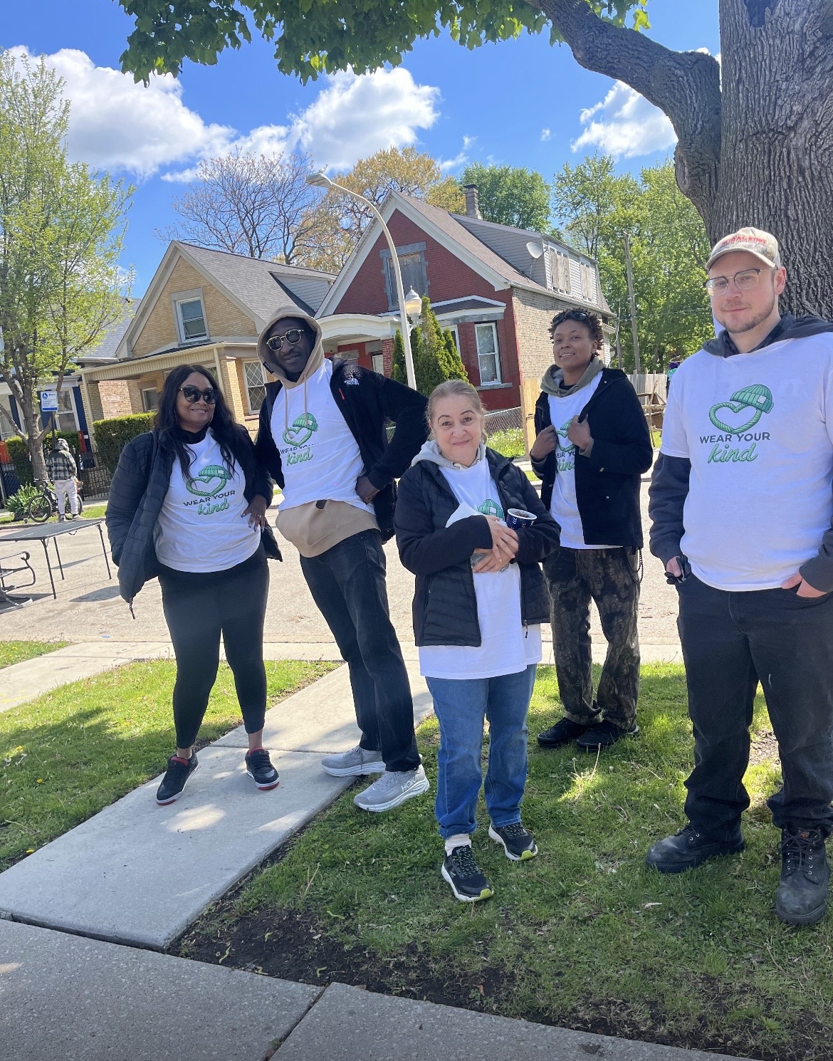WearYourKind volunteer group in the community